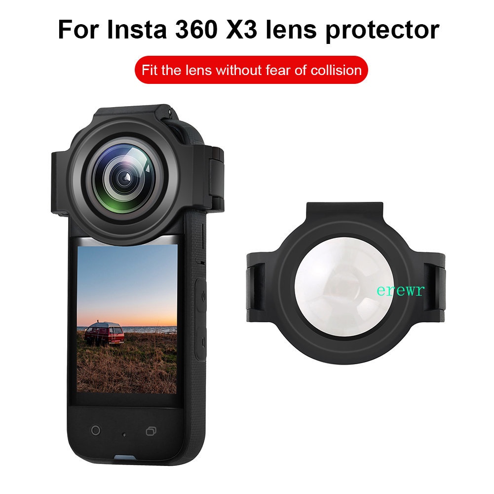 กระจกนิรภัยกันรอยเลนส์กล้อง 9H อุปกรณ์เสริม สําหรับ Insta 360 One X3 Insta 360 One X3