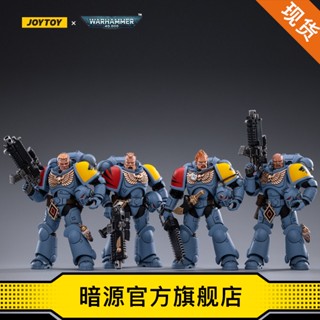 พร้อมส่ง โมเดลทหาร JOYTOY Dark Source Warhammer 40K 1:18 Space Wolf Hunter Team เคลื่อนย้ายได้