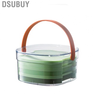 Dsubuy Ice Mold with Storage Bucket Handle Double Close Large  Cube Tray Barrels for Home