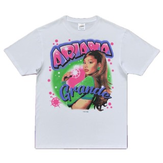 การออกแบบเดิมเสื้อออกแบบเอง เสื้อยืดคอกลม/ singer^Ariana Grande/ผ้าฝ้าย 100% โอเวอร์ไซส์SML ดำ&amp;ขาว unisexHOMEWARD BOUND