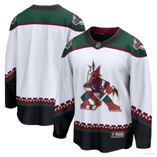 เสื้อกีฬาแขนยาว ลายทีม Ani NHL Arizona Coyotes Away Jersey Hockey พลัสไซซ์