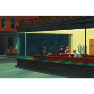 Nighthawks โปสเตอร์ภาพวาด โดย Edward Hopper Phillies Diner Night Hawks สําหรับตกแต่งผนัง