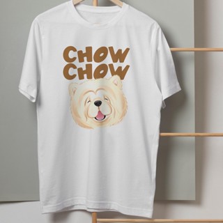เสื้อยืดลาย น้องหมา เชาเชา (CHOW CHOW) ผ้า Cotton  สีสันสดใส ใส่สบาย ลายน่ารักๆ