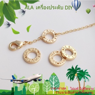 ❤️เครื่องประดับ DIY❤️จี้รูปโดนัท ชุบทอง 14k แบบสองรู แฮนด์เมด DIY สําหรับทําเครื่องประดับ สร้อยข้อมือ[หัวเข็มขัดเชื่อมต่อ/สร้อยข้อมือ/สร้อยคอ/กําไลข้อมือ]