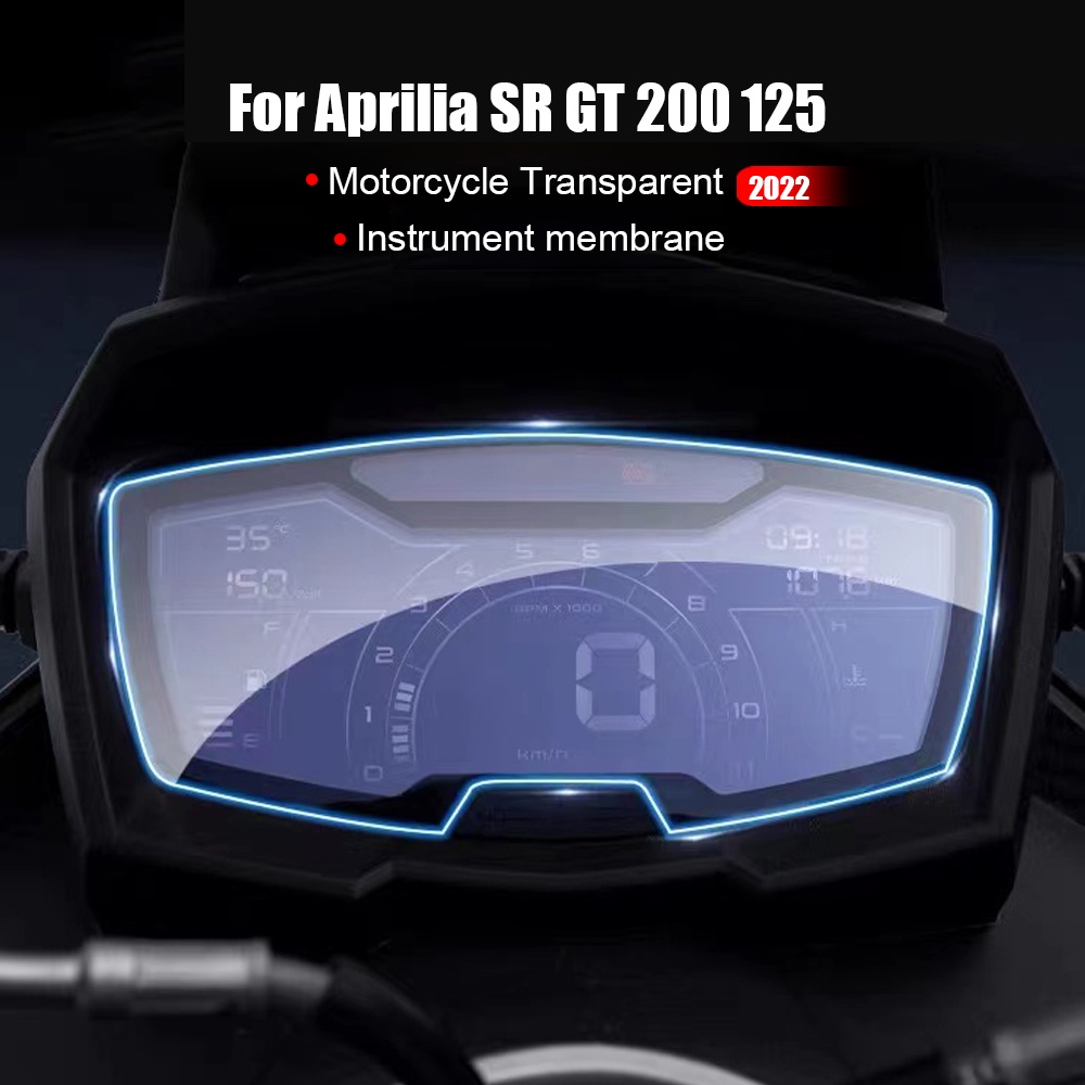 ฟิล์มกันรอยหน้าจอแดชบอร์ด อุปกรณ์เสริม สําหรับรถจักรยานยนต์ Aprilia SR GT 200 125 2022