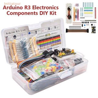 [Initiatour] ชุดเบรดบอร์ดอิเล็กทรอนิกส์ 830 จุด พร้อมกล่อง สําหรับ Arduino UNO R3 DIY