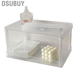 Dsubuy Desktop Storage Rack Organizer  Clear Multifunctional 2 Tier for Bathroom Study