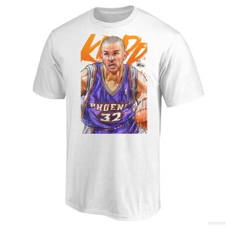 เสื้อยืดแขนสั้น คอกลม ทรงหลวม พิมพ์ลายการ์ตูนฟินิกซ์ NBA Suns Kidd พลัสไซซ์ สําหรับผู้ชาย และผู้หญิง