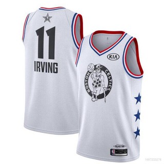 เสื้อกีฬาแขนกุด ลายทีม NBA Jersey Boston Celtics Irving Classic Jersey 2019 พลัสไซซ์