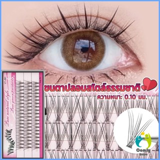 Comfy ขนตาปลอมแบบธรรมชาติ /8/10/11/12/14 มม. ต่อขนตาแต่ละช่อ False Eyelashes