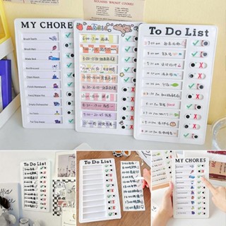 New Notes Memo Plastic Board Chore Chart Reusable Checklist My Chores Planner