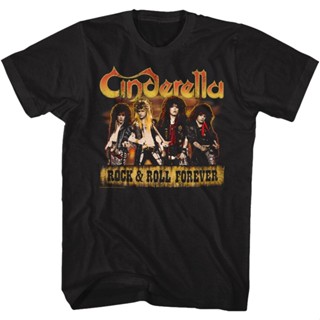 เสื้อยืด ลาย Cinderella Rock and Roll Forever