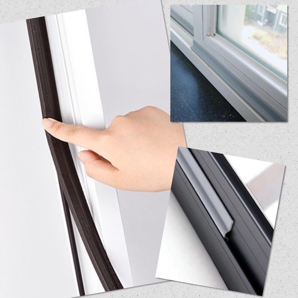 💥 กันเสียงหน้าต่าง กันเสียงประตู ลดเสียง กันฝุ่น กันแมลง กันแอร์ ที่กั้นประตู ขอบประตู ขอบหน้าต่าง ยาว 2 เมตร 💥 - รูปที่ 5