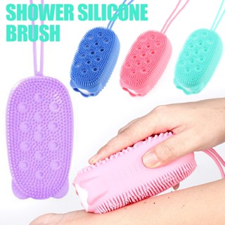 New Bath Shower Silicone Brush Body Scrubber Skin Cleaning Spa Bath Massager