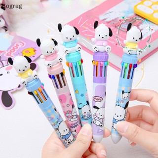 [Bogr] ปากกาลูกลื่น ลายการ์ตูน Kuromi Hello Kitty Cinnamoroll 10 สี สําหรับนักเรียน COD