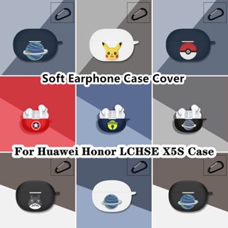 【คุณภาพสูง】เคสหูฟัง แบบนิ่ม ลายการ์ตูน สีพื้น สําหรับ Huawei Honor LCHSE X5S Huawei Honor LCHSE X5S