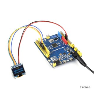 Iwo โมดูลจอแสดงผล OLED 0 96 นิ้ว SSD1315 4 สาย I2C SPI 4Pin ความละเอียด 128X64