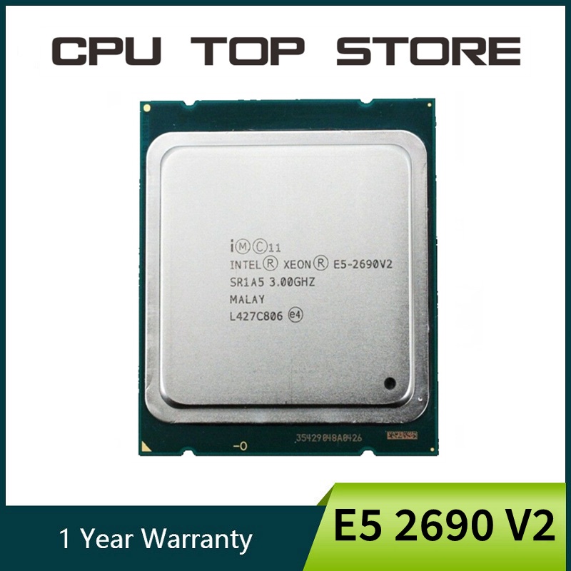 หน่วยประมวลผล CPU เซิร์ฟเวอร์ Intel Xeon E5 2690 V2 3.0GHz 25M Cache LGA 2011 SR1A5 9DXE