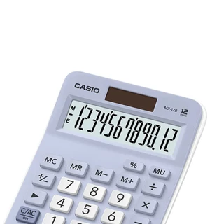 Casio Calculator เครื่องคิดเลข คาสิโอ รุ่น MX-12B-LB แบบตั้งโต๊ะสีสัน ขนาดกะทัดรัด 12 หลัก สีฟ้าอ่อน