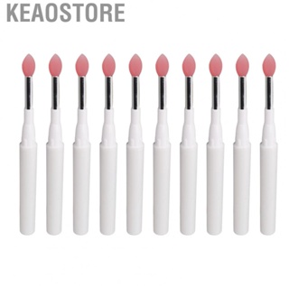Keaostore Lip Brushes Applicators  Multipurpose Soft Reusable Compact Silicone Brush Dustproof with Lid for  Gloss