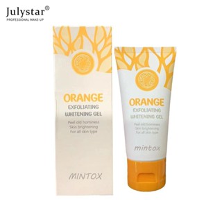 JULYSTAR Mintox Orange Body Lotion Scrub Exfoliating Gel ผิวหน้า ผิวกาย ขัดผิวหน้า ทำความสะอาดผิว