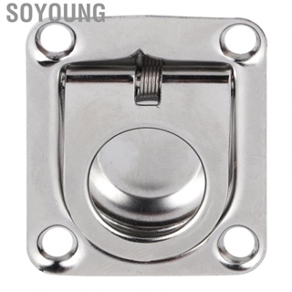 Soyoung Flush Pull Ring Handles  Sturdy Durable Easy To Install Hatch Mount 304 Stainless Steel for Ship Cabinet Doors Floor Passages Hatches