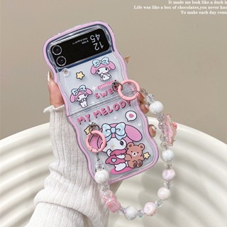 【Fold Wave】เคส TPU นิ่ม กันกระแทก ป้องกันเลนส์ สําหรับ SAMSUNG Z Flip3 Flip4