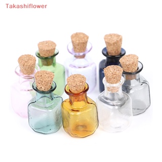 (Takashiflower) ขวดโหลแก้ว ขนาดเล็ก 1:12 สําหรับตกแต่งบ้านตุ๊กตา 2 ชิ้น