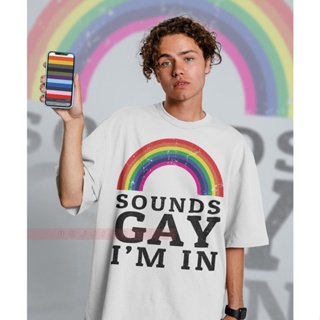 [S-5XL]Funny LGBTQ+ Sounds Gay T-Shirt, Pride Month Gift, Rainbow Love Symbol Homage Tee