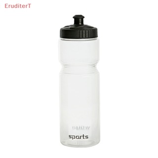 [EruditerT] ขวดน้ําพลาสติก ไร้สาร BPA ขนาด 750 มล. กันรั่วซึม สีขาว สําหรับตั้งแคมป์ เดินป่า เล่นกีฬา ปั่นจักรยาน [ใหม่]