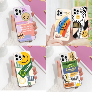 Rx-50 เคสโทรศัพท์มือถือ ซิลิโคนนิ่ม ลายหน้ายิ้ม สําหรับ Motorola Moto E7 20 E20 E7I Fusion S30 Plus Lite Power Edge Pro