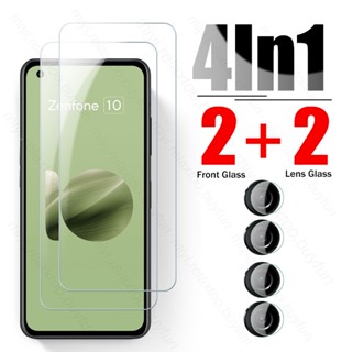 4In1 Screen Protector Tempered Glass Cover For Asus Zenfone 10 5G Zenfone10 Zen Fone 10 5G 2023 AI2302 5.9" Camera Lens Film