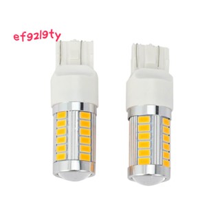 7443, หลอดไฟเลี้ยว Led T20 สีเหลืองอําพัน 900 ลูเมน สว่างมาก สําหรับจอดรถยนต์ (แพ็คละ 2 ชิ้น)