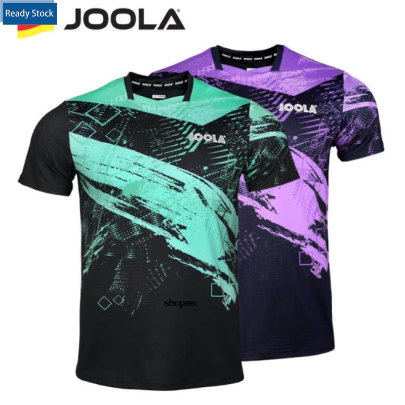 Joola เสื้อยืดกีฬา แขนสั้น ระบายอากาศ ใส่สบาย สําหรับปิงปอง แบดมินตัน วิ่ง กลางแจ้ง ในร่ม