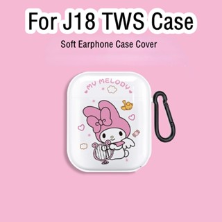 【จัดส่งด่วน】เคสหูฟัง แบบนิ่ม ลายการ์ตูน สําหรับ J18 TWS J18 TWS