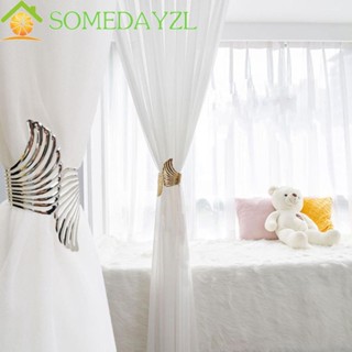 SOMEDAYZL สายรัดผ้าม่าน แบบโลหะ หรูหรา สไตล์มินิมอล สําหรับตกแต่งบ้าน จํานวน 1 ชิ้น