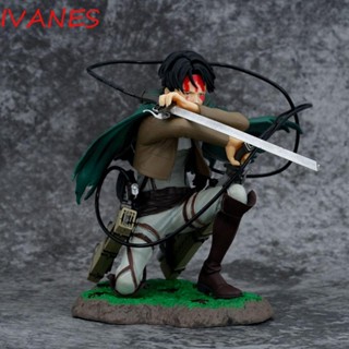 IVANES โมเดลฟิกเกอร์ Attack on Titan Attack on Titan Levi Ackerman ของเล่นสะสม สําหรับเด็ก