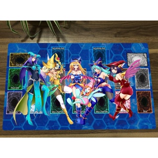 Yugioh OCG Playmat Dark Magician Girl TCG CCG แผ่นรองเมาส์ สําหรับเล่นเกม