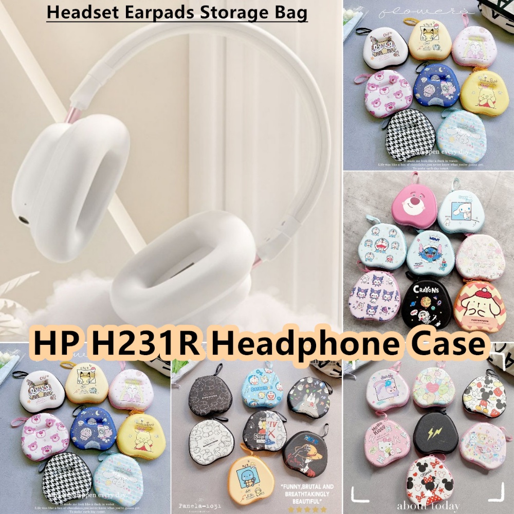 สําหรับ HP H231R เคสหูฟังการ์ตูน Snoopy & Minnie สําหรับ HP H231R ชุดหูฟังแผ่นรองหูฟังกระเป๋าเก็บปลอ