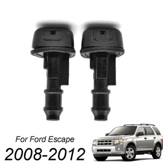 ⚡READYSTOCK⚡2 Pcs Black ABS Plastic Washer Jet Nozzle For Ford Escape MK1 MK2 2001-2012