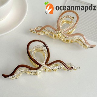 OCEANMAPDZ กิ๊บติดผมโลหะ ประดับไข่มุก แบบสร้างสรรค์ สําหรับผู้หญิง