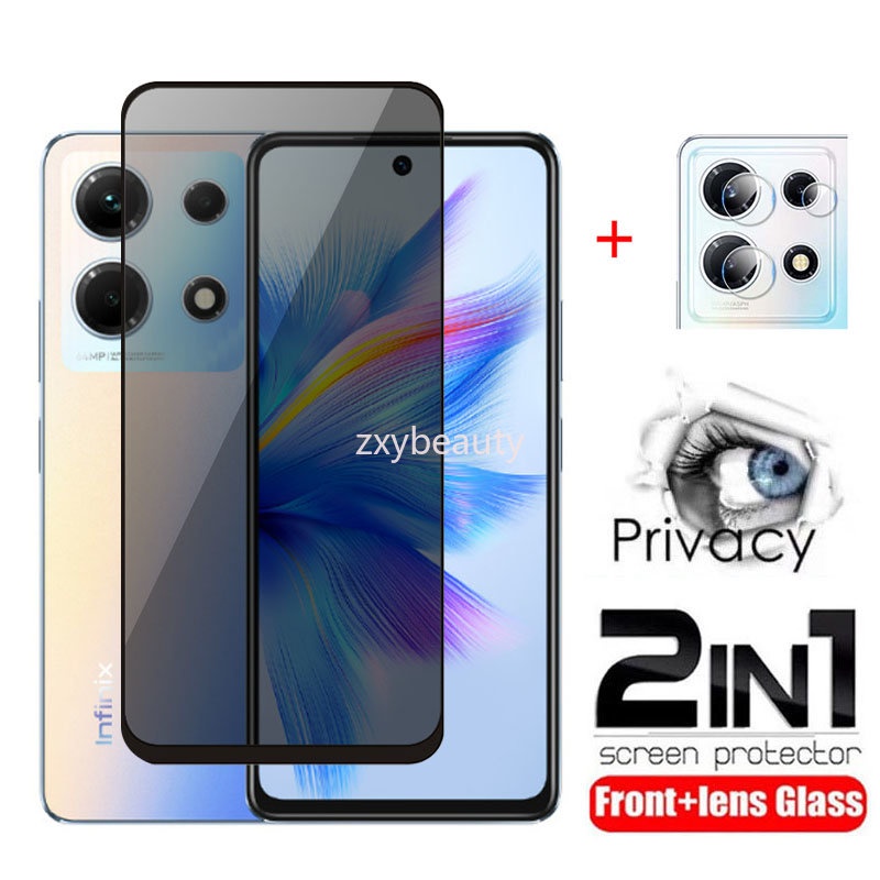 2in1 ฟิล์มกระจกนิรภัยกันรอยหน้าจอ ป้องกันเลนส์กล้อง สําหรับ Infinix Note 30 Pro 30i 2023 Note30 4G 5