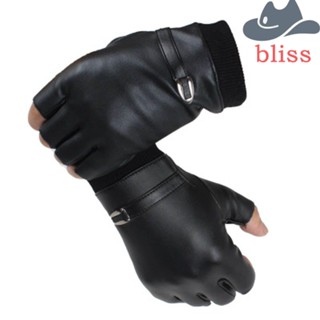 Bliss ถุงมือหนัง PU อุปกรณ์เสริม สําหรับขี่จักรยาน เล่นกีฬา