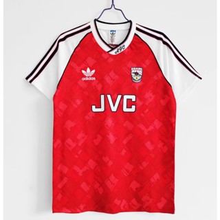 เสื้อกีฬาแขนสั้น ลายทีมชาติฟุตบอล Arsenal 90-93 ชุดเหย้า สไตล์วินเทจ