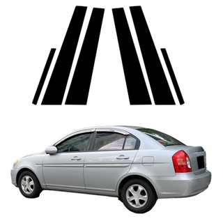 【TokTik Hot Style】สติกเกอร์รูปลอก สําหรับติดเสาหน้าต่างรถยนต์ Hyundai Verna 2006-2010