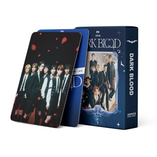 โปสการ์ดโลโม่ อัลบั้มใหม่ KPOP ENHYPEN Photocard DARK BLOOD จํานวน 55 ชิ้น ต่อกล่อง