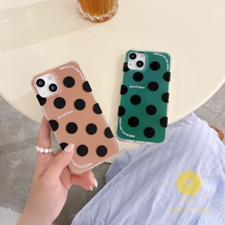 For เคสไอโฟน 14 Pro Max [Polka Dot Style] เคส Phone Case For iPhone 14 Pro Max Plus 13 12 11 For เคสไอโฟน11 Ins Korean Style Retro Classic Couple Shockproof Protective TPU Cover Shell