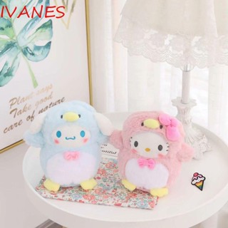 IVANES ตุ๊กตาแมว Cinnamoroll Kuromi ของเล่นสําหรับเด็ก