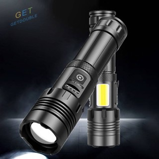 [Getdouble.th] Xhp70 XHP160 ไฟฉาย LED COB 1500LM 1800LM ชาร์จ USB กันน้ํา IPX4 [Getdouble.th]