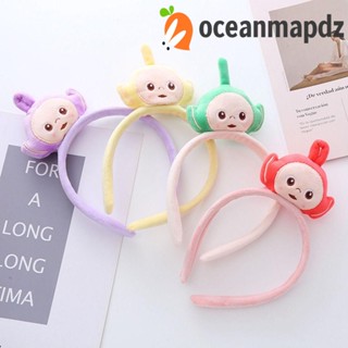 OCEANMAPDZ Teletubbies ที่คาดผมแฟชั่น สร้างสรรค์ การ์ตูน ที่คาดผม ล้างหน้า ที่คาดผม ที่คาดผม ผ้ากํามะหยี่ขนนิ่ม